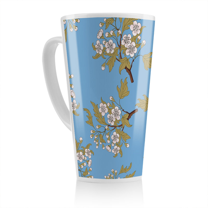 Orchid Branches On Latte Mug