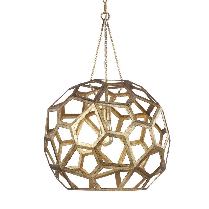 Feccetta 1 - Light Pendant, 29.5" H x 20.5" W x 20.5" D, Antique Gild
