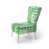 Mélange de polyester vert / blanc