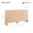  61" Modern Curved Sideboard Buffet Cabinet With 4 Fluted Doors, Adjustable Shelves & Elevated Base-1200319519