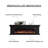 Black Solid Wood Freestanding Fireplace
