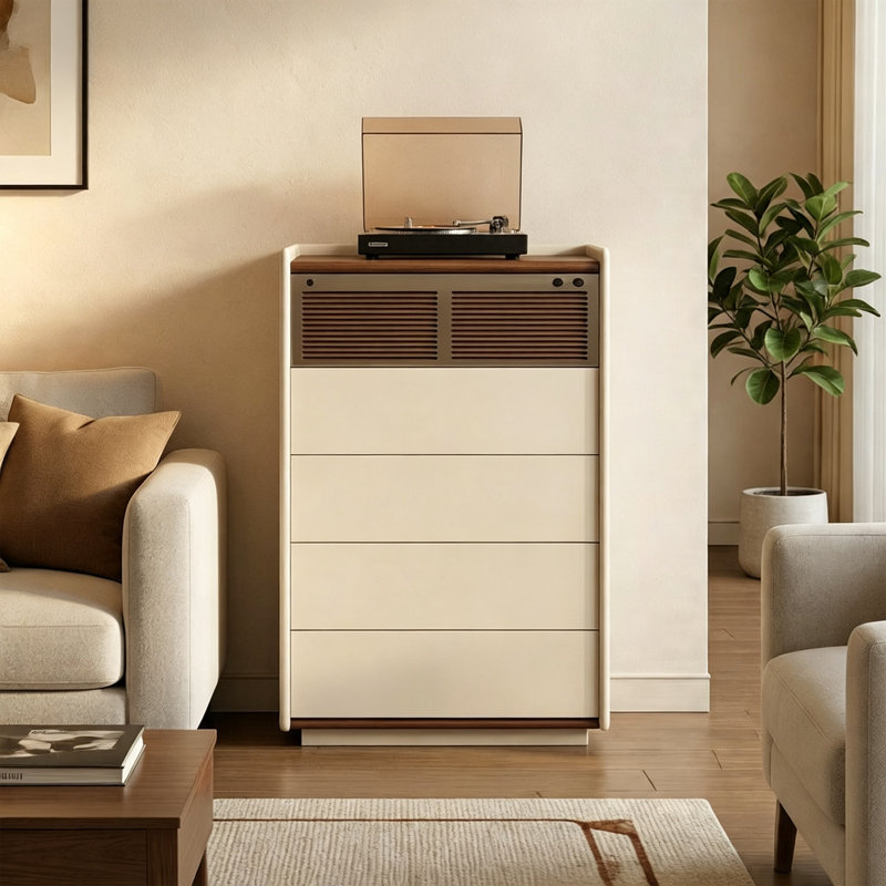 Commode d'appoint arrondie