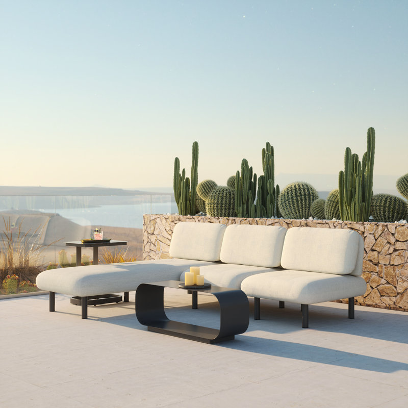 Chaise longue beige