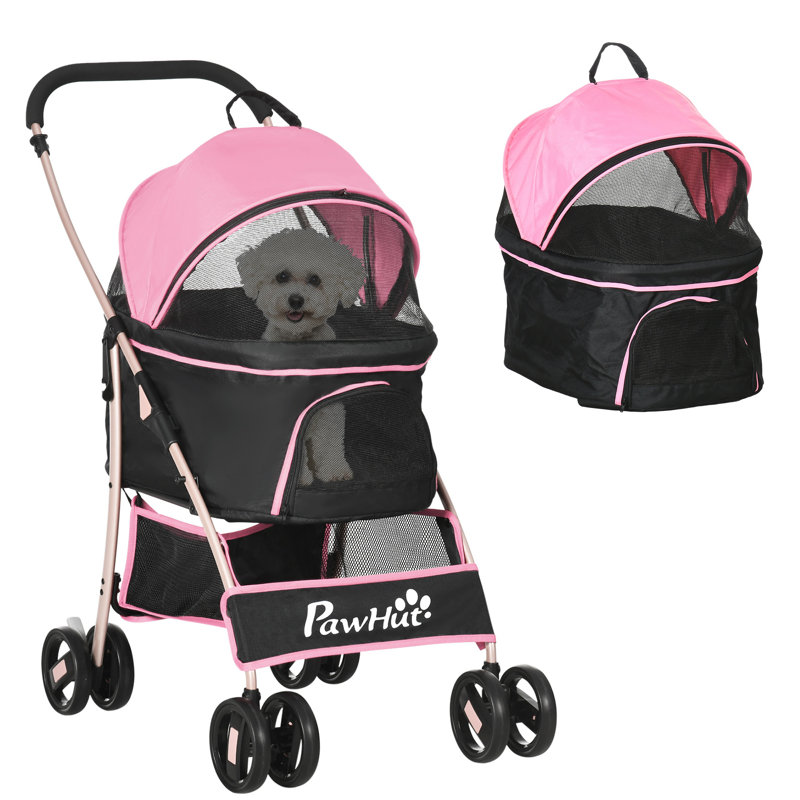 Poussette standard pliante, Rose