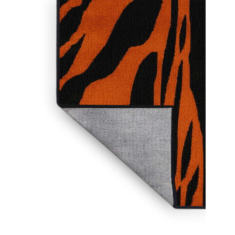 Washable Toyger Cats Area Rug, Square 8'