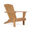 Ensemble de 3 chaises Adirondack d'extérieur en teck Grade A (2 chaises + 1 table d'appoint)