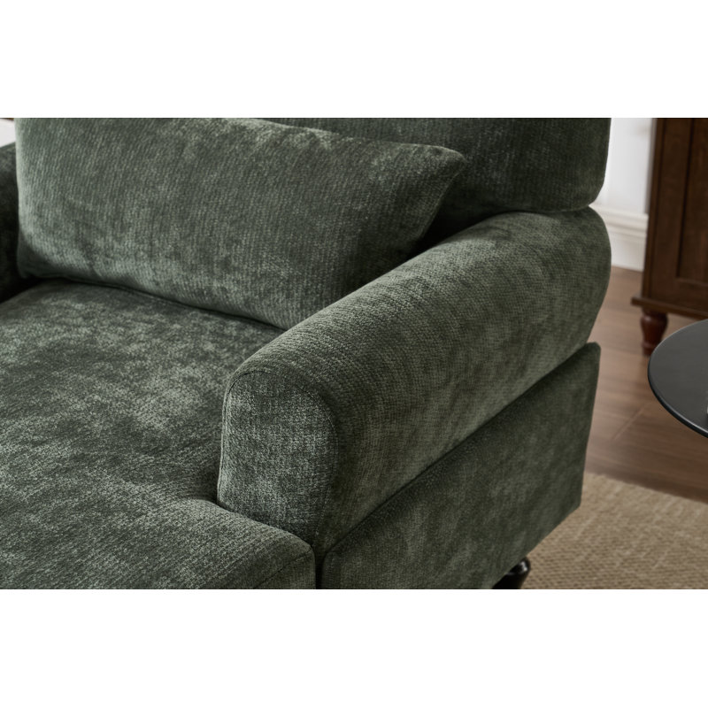 Fauteuil inclinable intérieur moderne rembourré, Vert