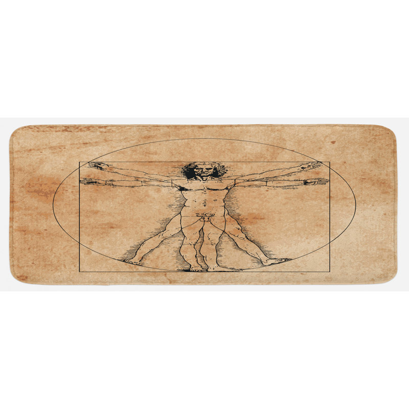 Tapis de cuisine à anatomie humaine