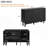 Sideboard Buffet Storage Cabinet with Adjustable Shelves and Wave Doors-1906959021