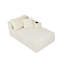 Canapés modulaires à compression, canapé méridienne Cloud avec porte-gobelet, tissu moelleux