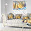 «Blur Winter with Snow Flakes» - Coussin imprimé paysage-756294018-756294022