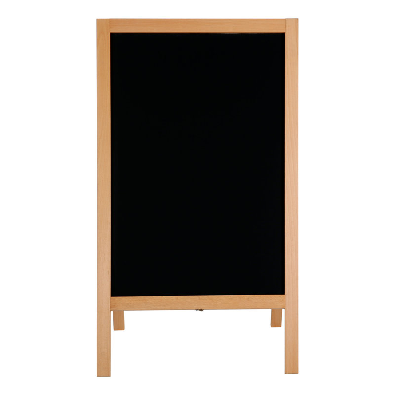 Porte-affiche publicitaire en craie de bois
