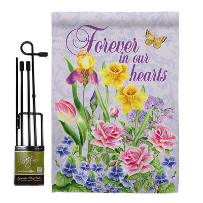 Double Sided 18.5'' H x 13'' W Polyester Flag Set