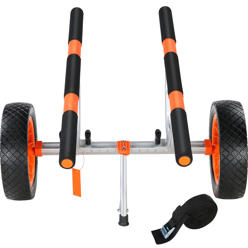 Heavy Duty Aluminum Kayak Cart with Solid Tires