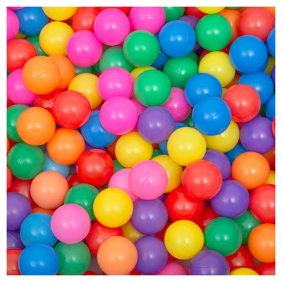 500 Count Rainbow Ball Pit Balls for Kids - BPA Free Phthalate Free Plastic Play Balls - Crushproof Toddler Safe Soft Play Balls for Ball Pit, Playpen, Indoor Outdoor Play