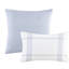 Ensemble de literie surdimensionnée en coton 6 pièces pour très grand lit, édredon rembourré, rayures modernes colorées, très grand lavable à la machine, sacs visibles tissés texturés-124917977