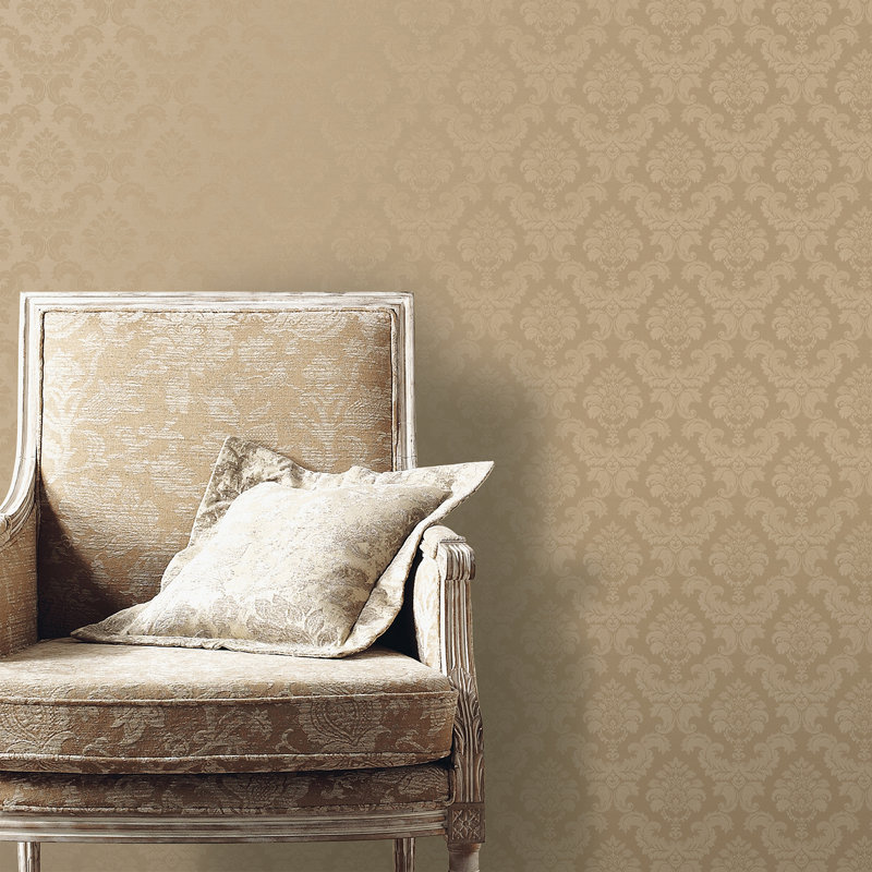 Palmwood 10m x 52.8cm Semi-Gloss Wallpaper Roll, Gold