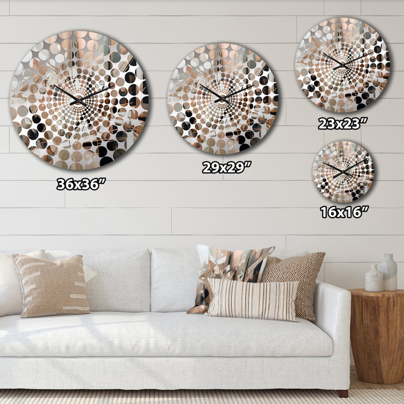 Eustachys - Horloge murale cubisme abstrait, Petit