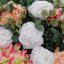 6 panneaux muraux de fleurs artificielles