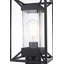 Lampadaire d'extérieur noir Moneta 7 pouces