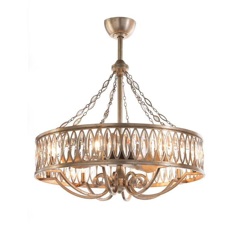 Lustre empire unique et remarquable à 8 lumières Marquise