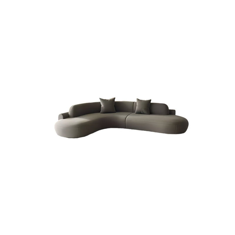 Canapé de coin incurvé, 4, H 27,56 po x l 94,49 po x P 62,99 po