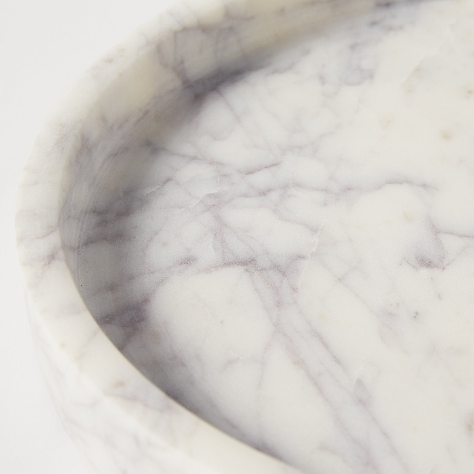Matheson Genuine Marble Decorative Tray, 1.5" H x 12" W x 12" D