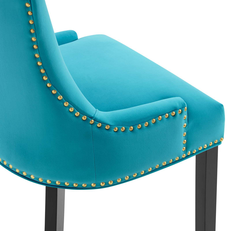 Modway Marquis Performance Velvet Dining Chairs, Blue