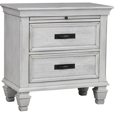 Lockeford Distressed White 2-drawer Nightstand