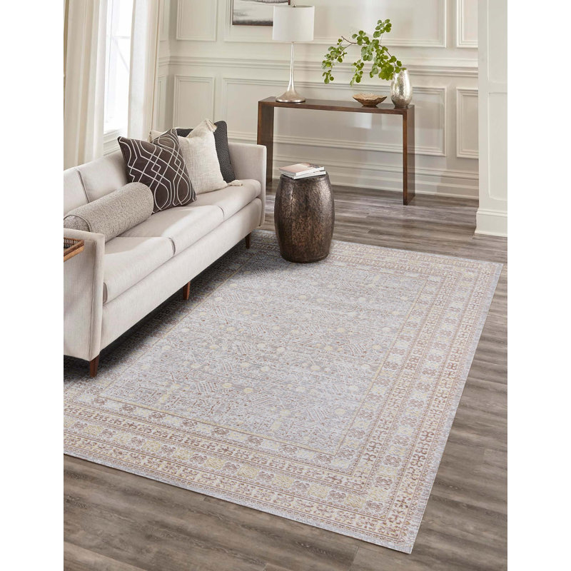 Valeria Grey Rug, Rectangle 7'10" x 10'6"
