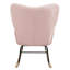 Chaise berçante en tissu Teddy pour la détente et les loisirs-1073569690