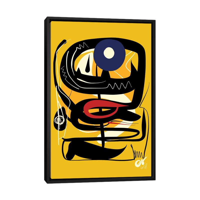 Reproduction d'art graphique sur toile, "Yellow Yellow Blue Eye" par Emmauel Signorino, H 48 po x l 32 po x P 1,5 po