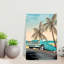 Retro Beach Car Ride by Nicholas - Wrapped Canvas Print-1500695696