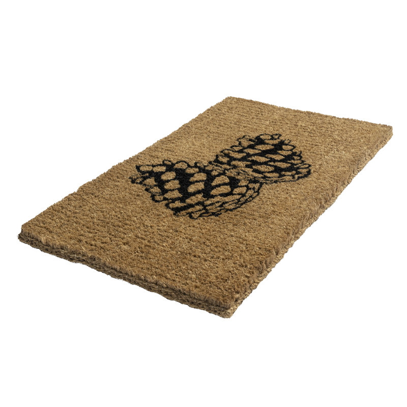Handmade Doormat - Pair of Pine Cones, 18"x30"