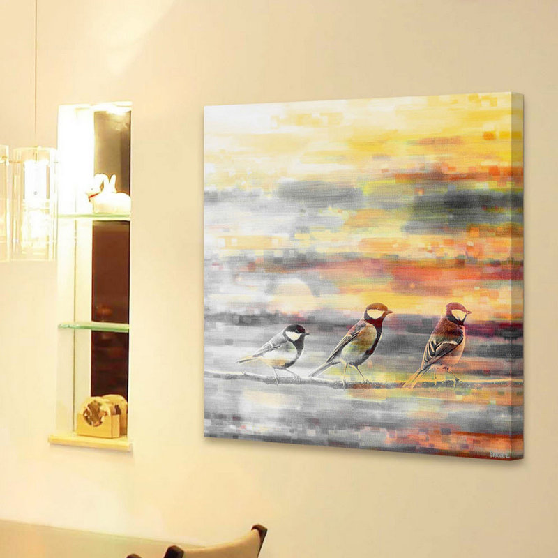 Reproduction d’art sur toile tendue, H 32 po x l 32 po x P 1,5 po