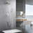 Shower Faucet Set System with Handheld Shower and Brass Rough-in Valve-65105888
