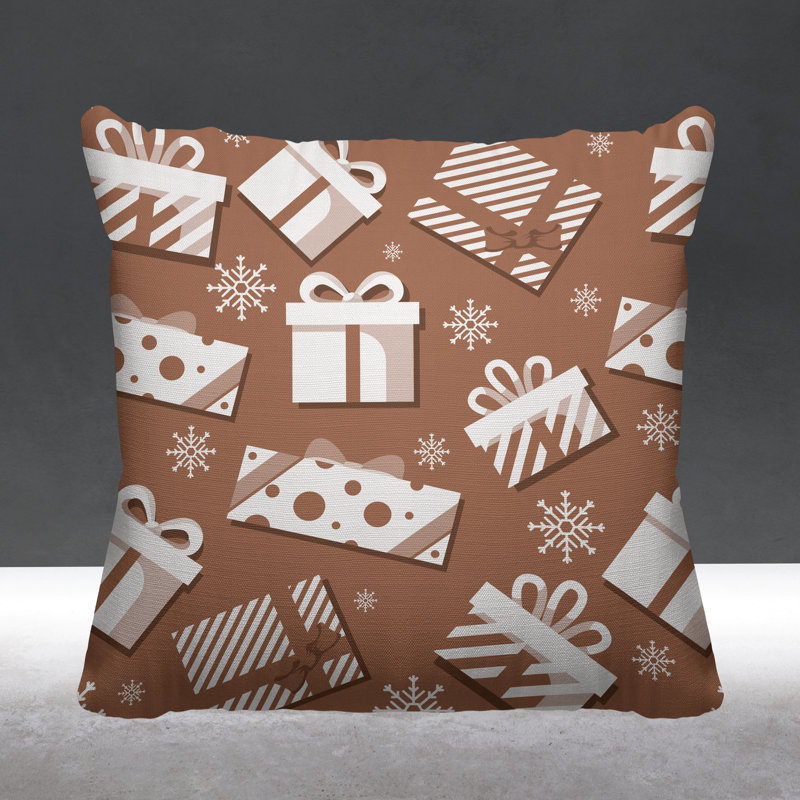 Coussin intérieur / extérieur Christmas Gift, L 15 po x H 15 po, Chair