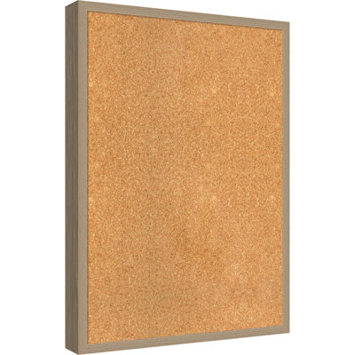 Natural Cork Board Emery Brown Framed Bulletin Board