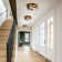 Boatner Flush Mount Ceiling Light With Clear Hammered Glass