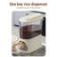 Food Storage Container, Rice Dispenser, Rice Storage Container Sealed Moisture Proof With Cup For Kitchen Pantry Household