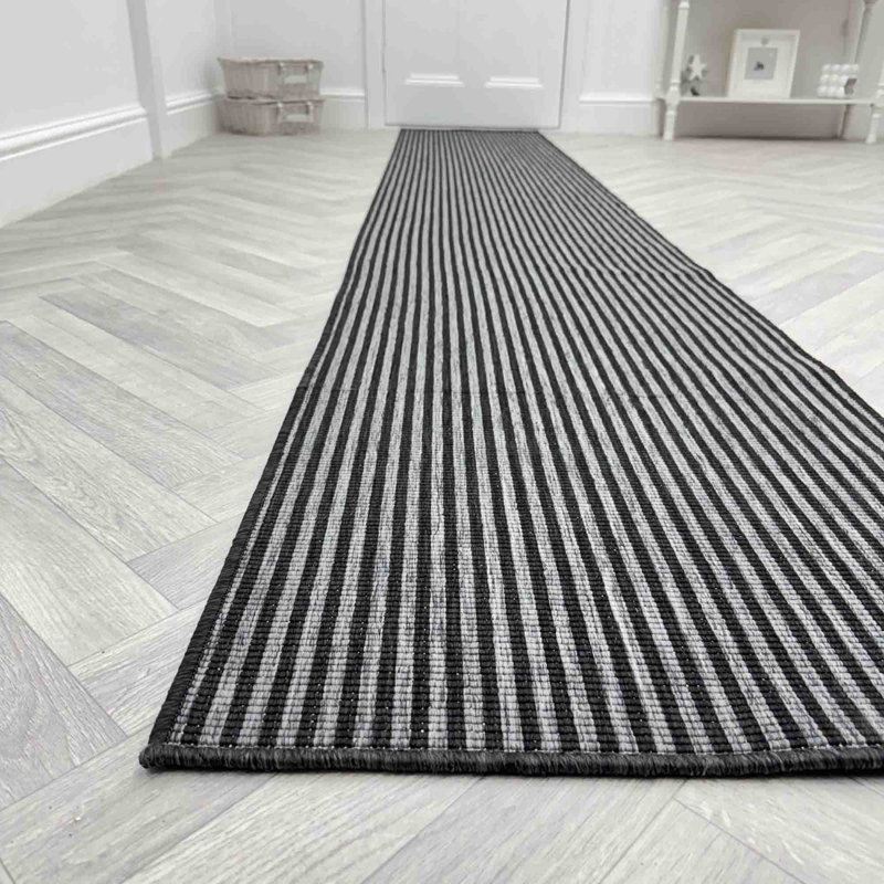Runner Striped Flatweave Area Rug, Runner 60 x 300 cm