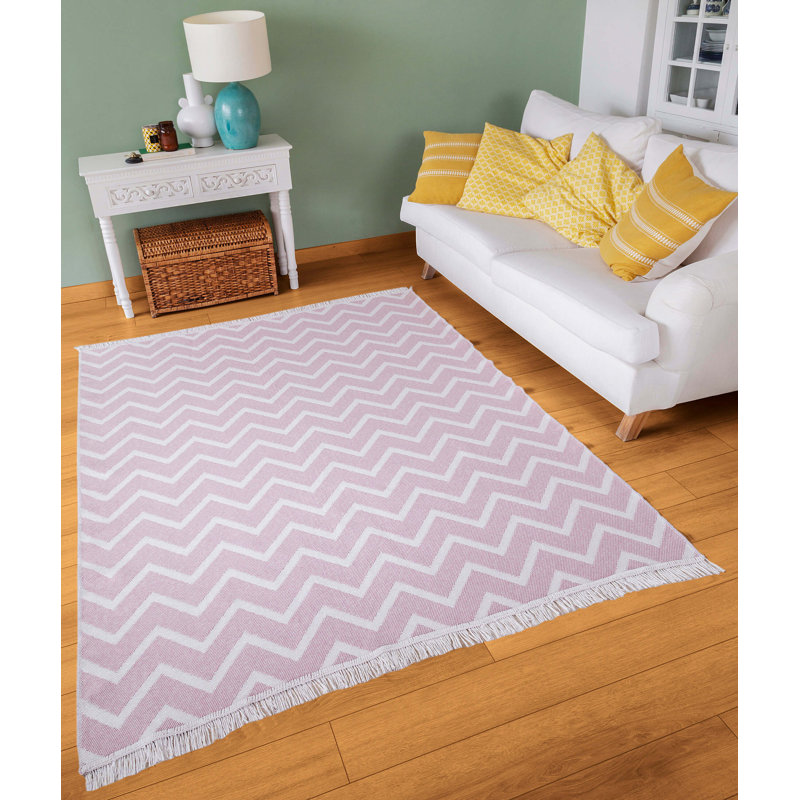 Rundell Cotton Argyle Indoor Rug, Runner 2'8" x 9'11"