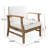 Club Chair With Acacia Wood Frame And Slat Panel Design-993634171-993634173