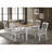 Prager Brown and White Rectangular Dining Table