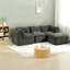 Canapé modulaire en chenille modulaire à compression pour famille