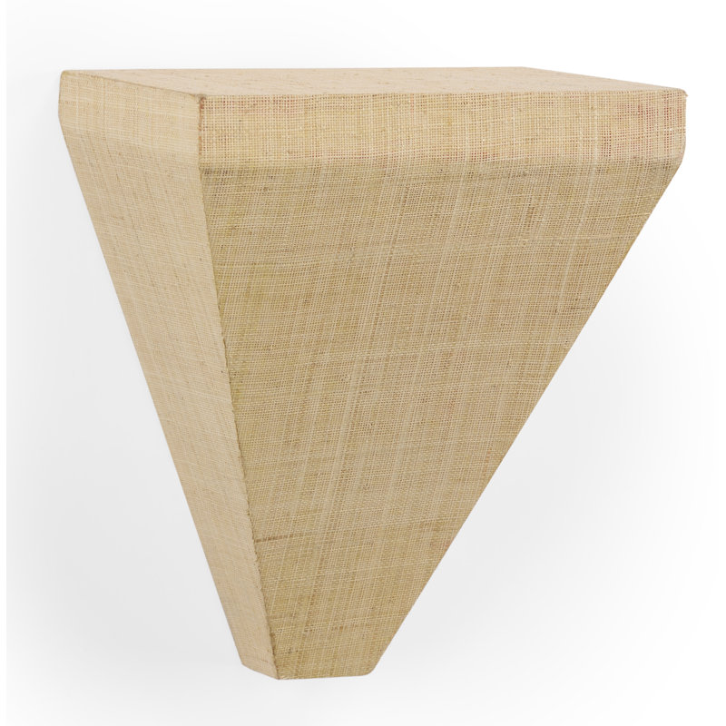 Raffia Floating Shelf, Cream