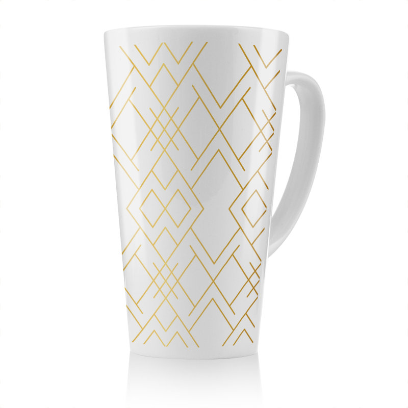 Geo Pattern Latte Mug
