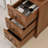 End Table With 3 Drawers, Corner Table With 2 Open Shelves, Tall Side Table For Bedroom And Corner, Walnut,Expect Arrival Date (2025/5/27)