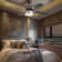 Blayten 4 - Blade LED Standard Ceiling Fan with Remote Control and Light Kit Included (FINXIN)