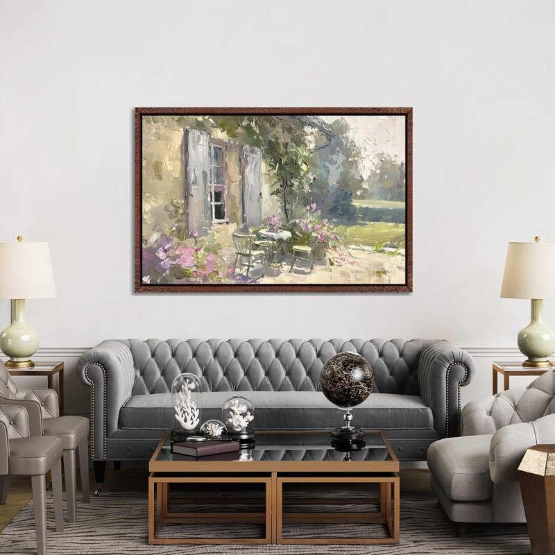 Patio by Willow Studio - Gallery-Wrapped Canvas Giclée on Canvas, Framed Print without Mat, 66.04 cm H x 101.6 cm W